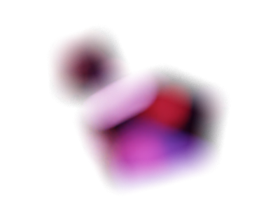 Blury purple crystal